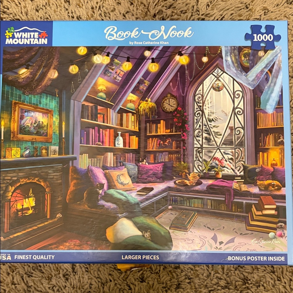 White Mountain Cozy Library Puzzle
